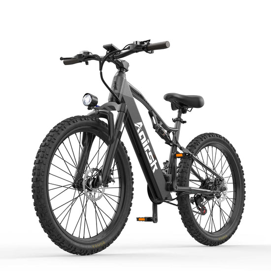 100KM Long Range Electric Bike for adults 26" Full Suspension NFC Lock