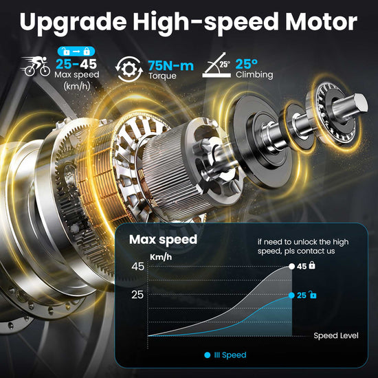 20" Fat Tire Electric Bike | 48V 15Ah | NFC Start | 25-45KM/H for Sale