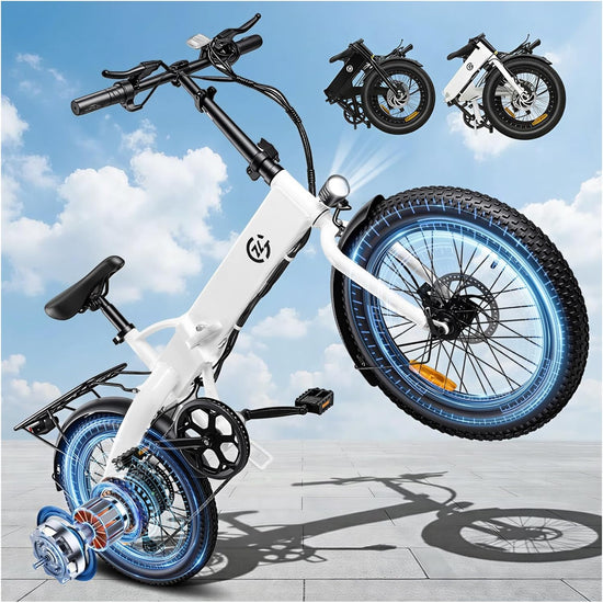 Foldable Electric Bike for Adults 48V 25MPH 20"*3.0" Fat Tire for Sale