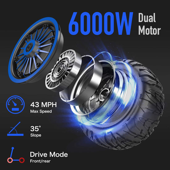 Junling JL80 6000W Dual Motor Electric Scooter 60V 30A 43MPH for Sale 12