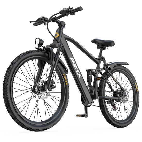 Adult Mountain E-Bike: 468WH 250W 26" Full Suspension CE