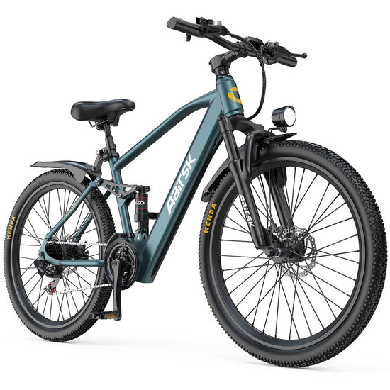 Adult Electric Bike, 24" Wheels with Dual Suspension - All-Terrain E-Bike
