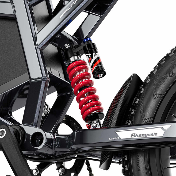 40MPH EBike RONZLLA Shengmilo S900 - rear supension