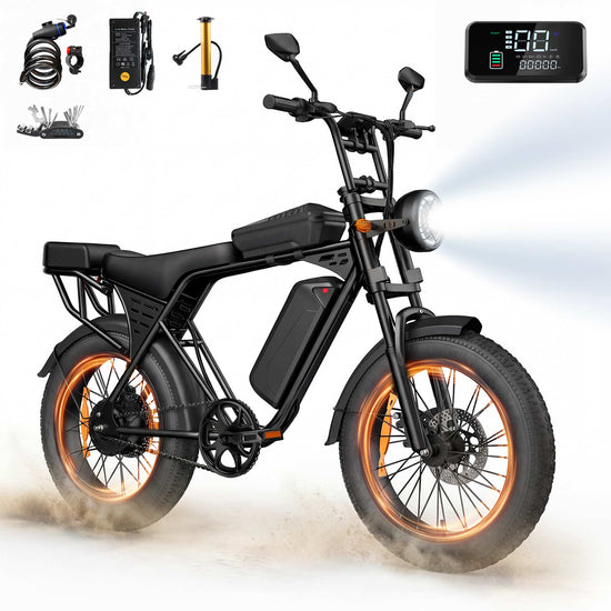 Aairsk X5 Fat Tire Electric Bike 50 Mile 28MPH NFC Start for Sale 1