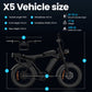 Aairsk X5 Fat Tire Electric Bike 50 Mile 28MPH NFC Start for Sale 19