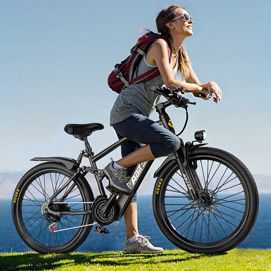 Adult Mountain E-Bike: 468WH 250W 26" Full Suspension CE