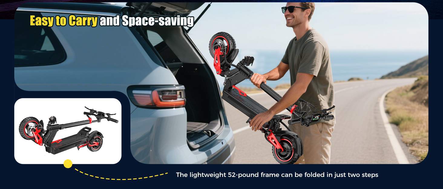 Load video: Electric Scooter for Adults Review Video