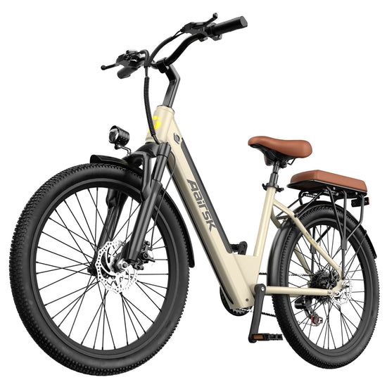 Electric City Bike for Adults, Removable Battery, NFC Lock, Rear Rack