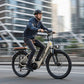 Electric City Bike for Adults, Removable Battery, NFC Lock, Rear Rack
