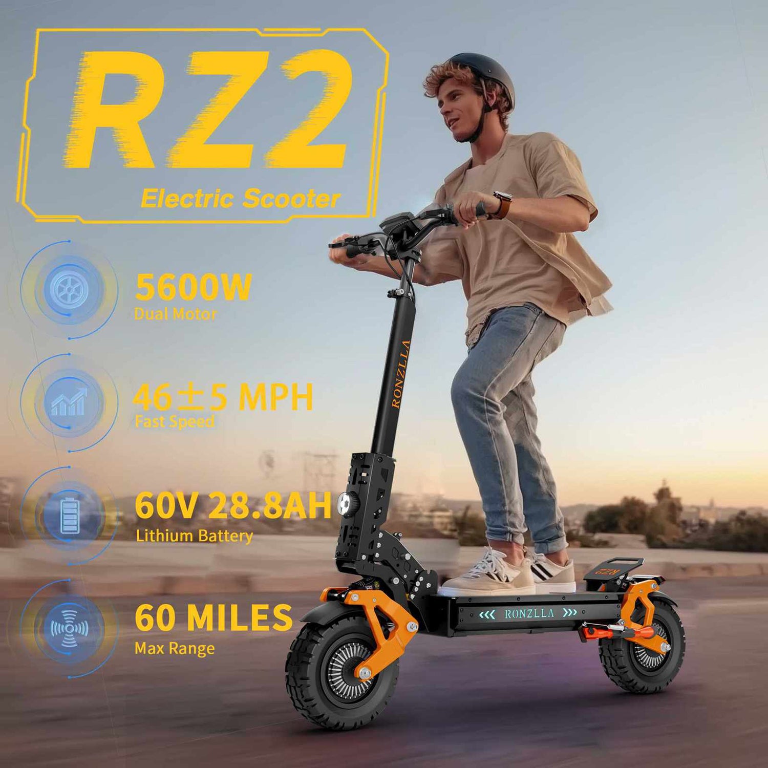 Electric Thumb Throttle Accelerator for RONZLLA RZ2 Electric Scooter 4
