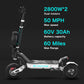 Fast Electric Scooter 50 MPH Dual Motor RONZLLA GD83 5600w 50MPH 60 Miles
