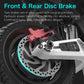 Fast Electric Scooter 50 MPH Dual Motor RONZLLA GD83 - front & rear disc brake