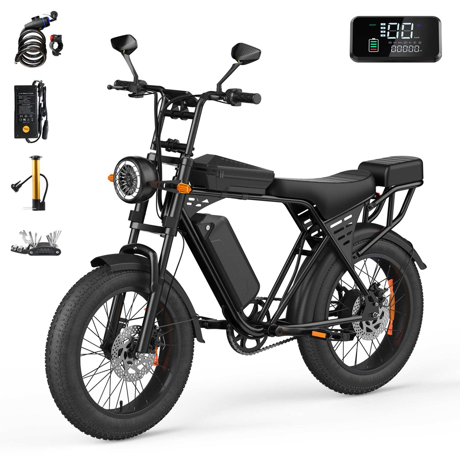 Fat Tire Ebike 48V 15A Removable Battery 28MPH RONZLLA X5 for Sale