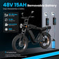 Fat Tire Ebike RONZLLA X5 for Sale - 48V 15A Removable Battery