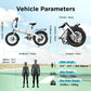 Foldable Electric Bike for Adults | 48V 25MPH | 20" x 3.0" Fat Tire 16