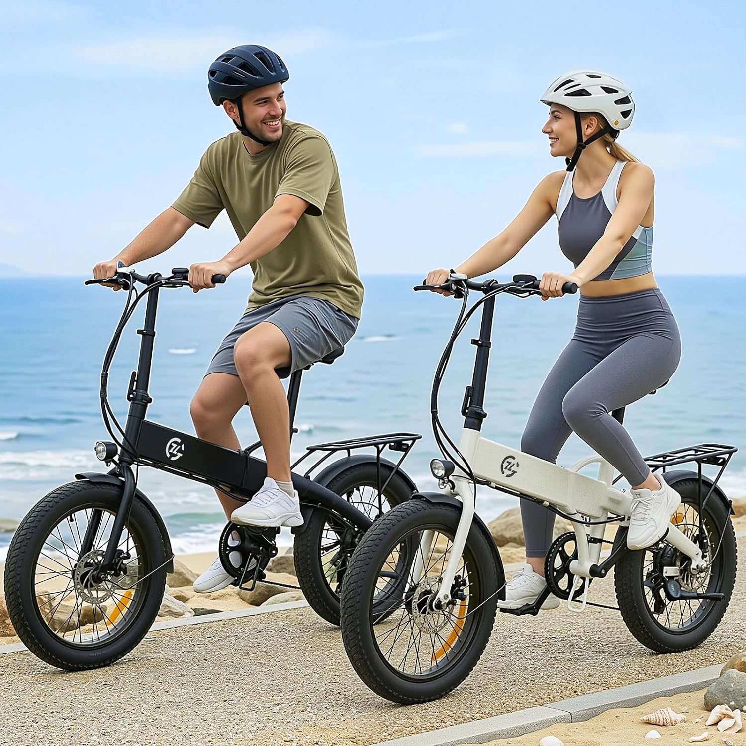 Foldable Electric Bike for Adults | 48V 25MPH | 20" x 3.0" Fat Tire 18