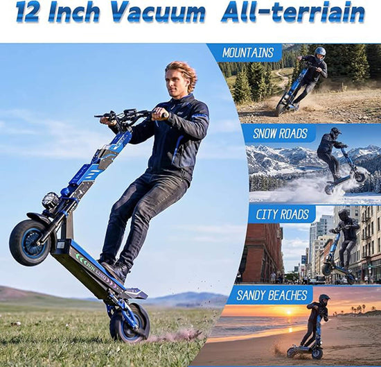 JunLing JL80 Off Road Electric Scooter Adults 6000W Dual Motor 43MPH 12
