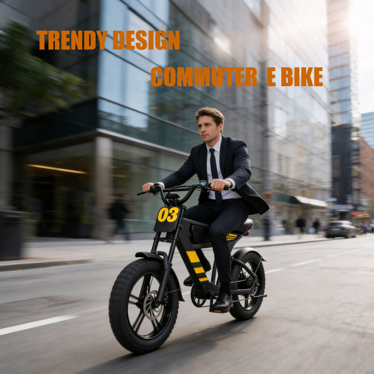 Mangosteen FT03 Fat Tire Electric Bicycle  - trendy design