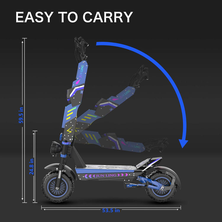 Off Road E Scooter RONZLLA JL80 6000W Dual Motor 43MPH for Sale 24