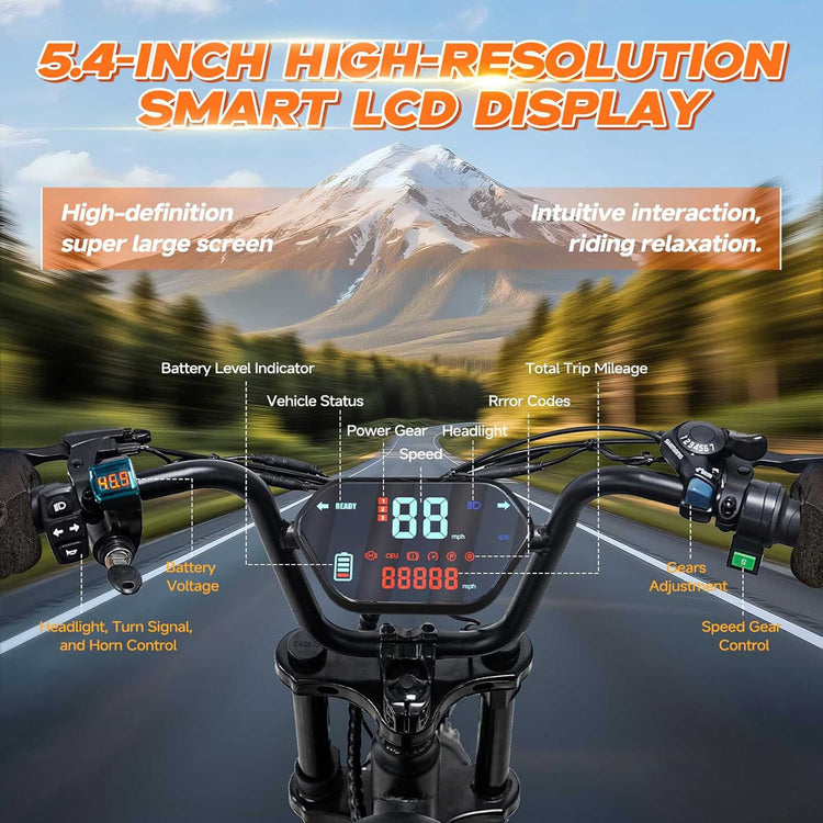 QNUT BK20 Fat Tire Electric Bike 48V 18A 1500W 28MPH UL2849 Certified 16