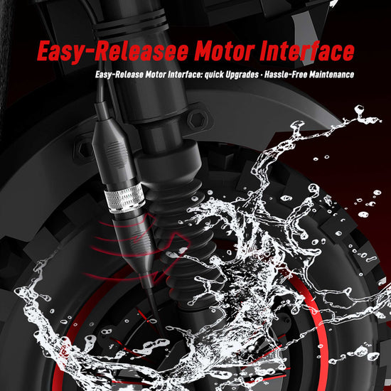 RONZLLA JL86 10KW dual motor electric scooter - Easy Release Motor interface 