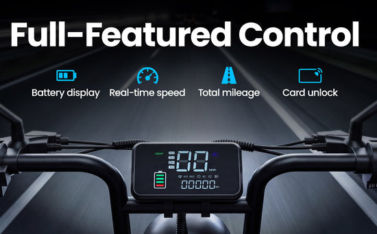 Smart Display with NFC Card Lock for Aairsk X5 Electric Bike - details