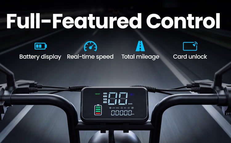 Smart Display with NFC Card Lock for Aairsk X5 Electric Bike - details