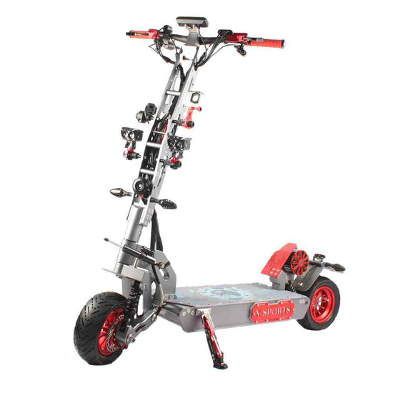 best long range electric scooter Rooder xs09 72v 10000w belt motor fastest speed 110km/h