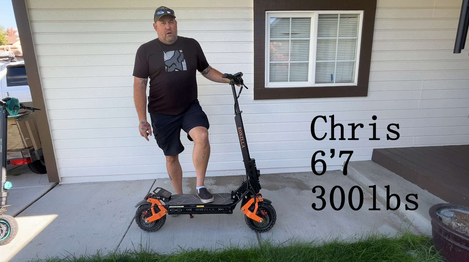 Cargar vídeo: electric scooter 50 mph RONZLLA RZ2 review by Chris - Real Customer Stories