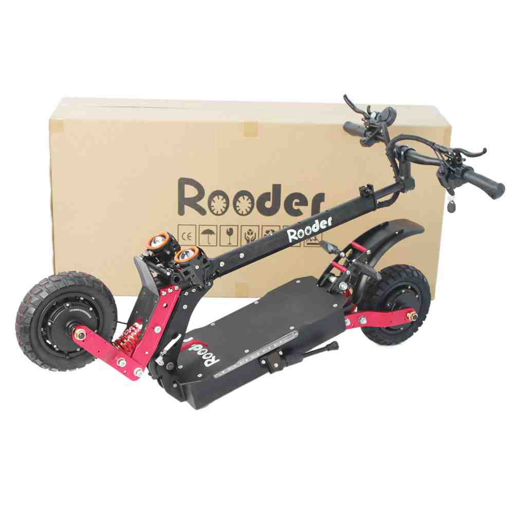 fastest electric scooter Rooder r803o12 with dual motor 6000w 60-70km/h 60v 38ah