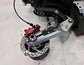 Close-up of the high-torque 2800W quick-release hub motor wheel design on Glidezone GD83.