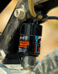 Close-up view of the premium rear hydraulic suspension shock absorption system on Glidezone GD83.