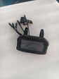 A black digital LCD display screen with handlebars mounts for the RONZLLA RZ2 Fast Electric Scooter, shown with its connected cables and two black NFC key cards.