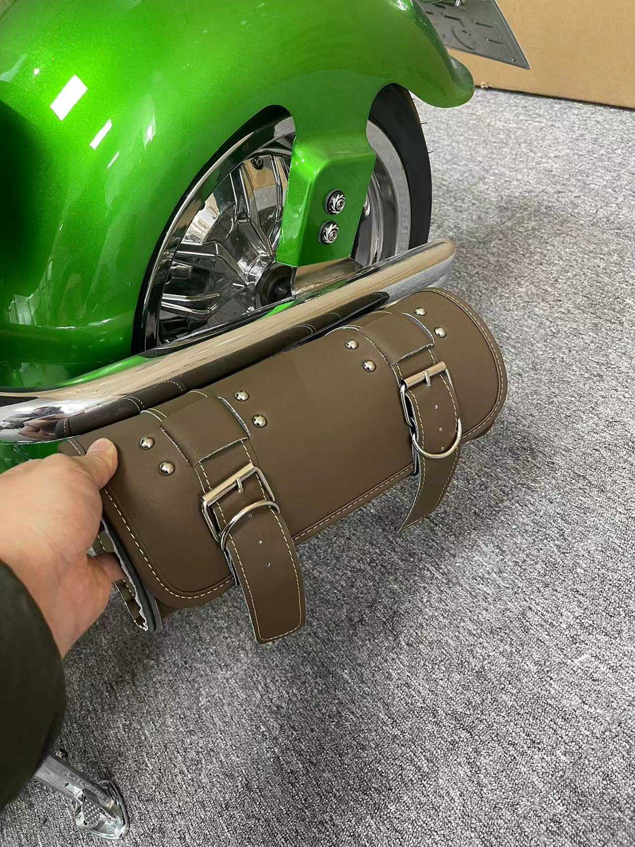 Electric Chopper Saddle Bag - KopplaMoto